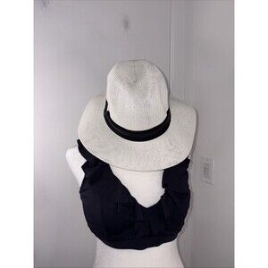 Vince Camuto Adjustable Off white Hat With Black Band Brand New Stylish